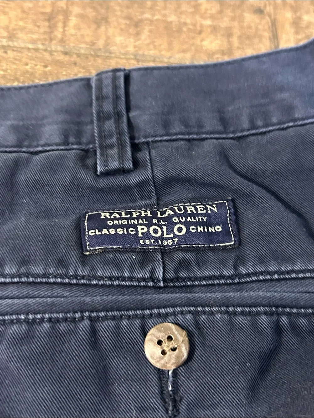 Polo by Ralph Lauren Tyler Shorts Men's Flat Front Navy Shorts size 42
